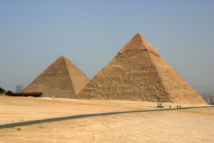 Giza Pyramids: view from